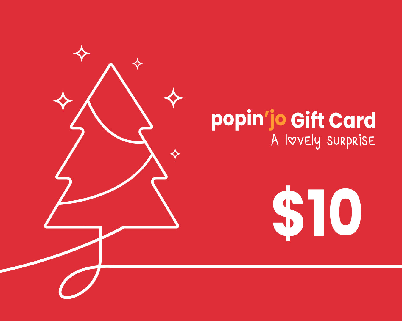 Popin'Jo Gift Card 10$