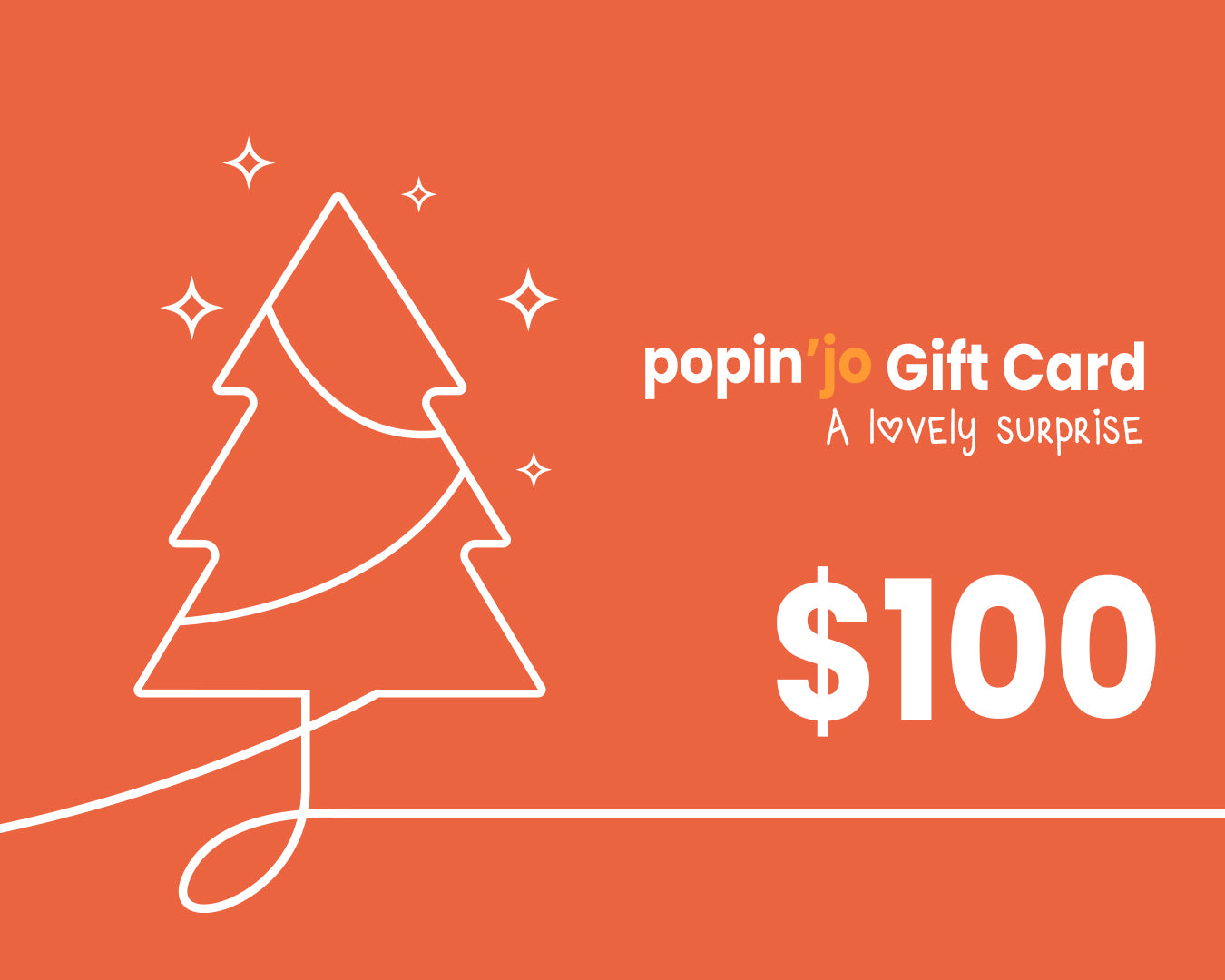 Popin'Jo Gift Card 100$