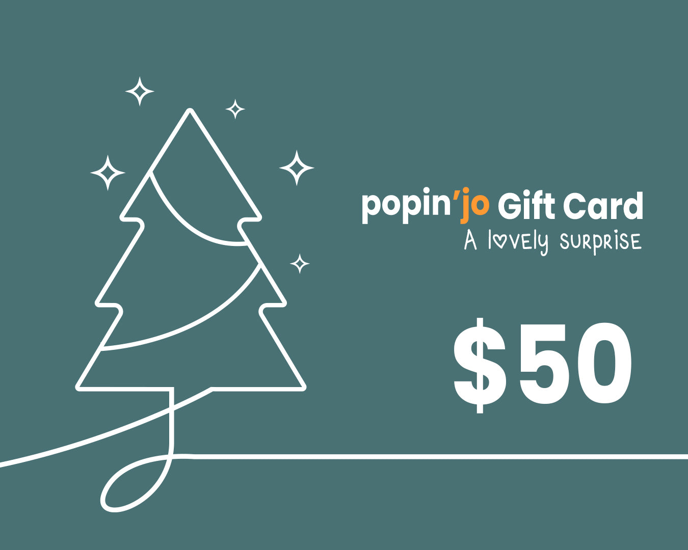 Popin'Jo Gift Card 50$